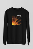 Godflesh Baskılı Unisex Siyah Sweatshirt