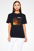 Godflesh Baskılı Unisex Siyah Tişört