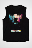 Godflesh Siyah Unisex Kolsuz Tişört