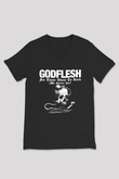 Godflesh Siyah Unisex V Yaka Tişört