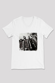 Godsmack Baskılı Unisex Beyaz V Yaka Tişört