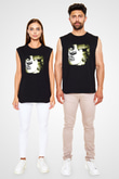 Godsmack Baskılı Unisex Siyah Kolsuz Tişört