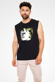 Godsmack Baskılı Unisex Siyah Kolsuz Tişört
