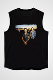 Godsmack Baskılı Unisex Siyah Kolsuz Tişört