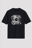 Godsmack Baskılı Unisex Siyah Oversize Tişört