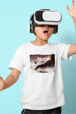 Godzilla Baskılı Beyaz Unisex Çocuk Tişört