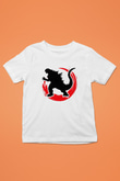 Godzilla Baskılı Beyaz Unisex Çocuk Tişört