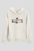 Godzilla Beyaz Unisex Hoodie