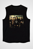 Gojira Baskılı Unisex Siyah Kolsuz Tişört