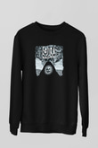Gojira Baskılı Unisex Siyah Sweatshirt
