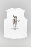 Gojira Beyaz Unisex Kolsuz Tişört