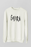Gojira Beyaz Unisex Sweatshirt