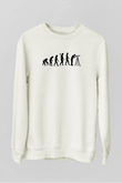 Gökbilimci Beyaz Unisex Sweatshirt