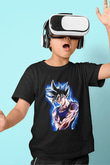 Goku Baskılı Unisex Siyah Çocuk Tişört - Tshirt