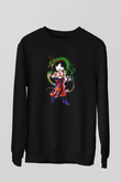Goku Baskılı Unisex Siyah Sweatshirt
