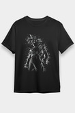 Goku Baskılı Unisex Siyah Tişört - Tshirt