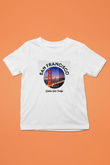 Golden Gate Bridge Beyaz Unisex Çocuk Tişört