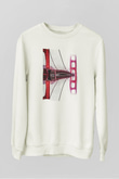 Golden Gate Bridge Beyaz Unisex Sweatshirt