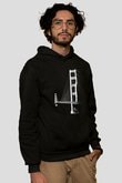 Golden Gate Bridge Siyah Unisex Hoodie