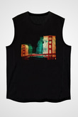 Golden Gate Bridge Siyah Unisex Kolsuz Tişört
