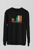 Golden Gate Bridge Siyah Unisex Sweatshirt