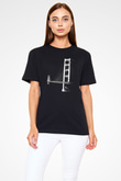 Golden Gate Bridge Siyah Unisex Tişört T-Shirt - TişörtFabrikası