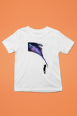 Golf Baskılı Unisex Beyaz Çocuk Tişört - Tshirt
