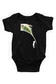 Golf Baskılı Unisex Siyah Bebek Body - Zıbın
