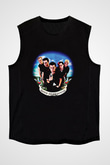 Good Charlotte Baskılı Unisex Siyah Kolsuz Tişört