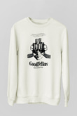 Goodfellas Baskılı Beyaz Unisex Sweatshirt