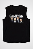 Goodfellas Baskılı Unisex Siyah Kolsuz Tişört - Tshirt