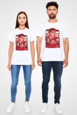 Goodfellas Unisex Baskılı Beyaz Tişört - Tshirt