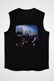 Gorguts Baskılı Unisex Siyah Kolsuz Tişört
