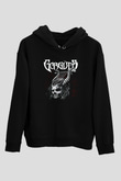 Gorguts Siyah Unisex Kapüşonlu Sweatshirt