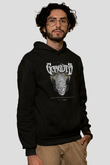 Gorguts Siyah Unisex Kapüşonlu Sweatshirt