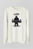 Goril Beyaz Unisex Sweatshirt