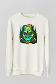 Goril Beyaz Unisex Sweatshirt