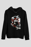 Goril Siyah Unisex Hoodie