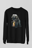 Goril Siyah Unisex Sweatshirt