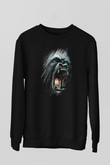 Goril Siyah Unisex Sweatshirt