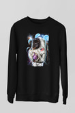 Goril Siyah Unisex Sweatshirt