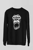 Goril Siyah Unisex Sweatshirt