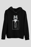 Göz Doktoru KurtSiyah  Unisex Hoodie
