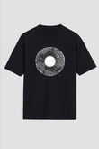 Göz İrisi Baskılı Unisex Oversize Tişört - Tshirt