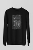 Gözlükçü Siyah Unisex Sweatshirt
