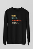 Gözlükçü Siyah Unisex Sweatshirt