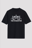 Gözlükçü Siyah Unisex Tişört T-Shirt - TişörtFabrikası