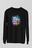 Grafiker Siyah Unisex Sweatshirt