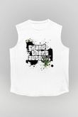 Grand Theft Auto Beyaz Unisex Kolsuz Tişört