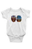 Grateful Dead Baskılı Beyaz Unisex Bebek Body - Zıbın